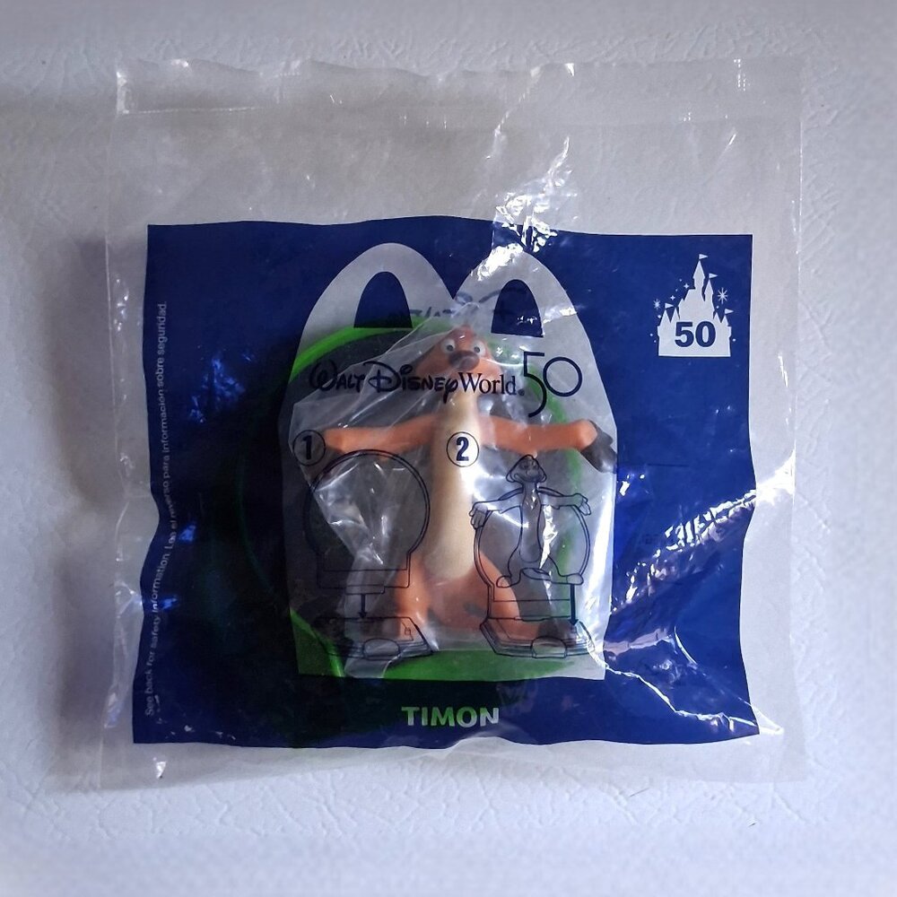 "Timon" Disney x McDonald's 50th Anniversary Happy Meal Figure No.50 Sealed 2021